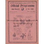 TOTTENHAM HOTSPUR Programme for the home London Combination match v. Crystal Palace 31/8/1935, ex-