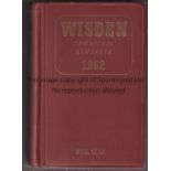 WISDEN Original Publishers Hardback John Wisden's Cricketers' Almanack 1962. Complete. Owners name