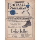 EVERTON V ARSENAL 1933 Programme for the League match at Everton 23/9/1933, professional repair to