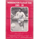 GEORGE BEST / AUTOGRAPH Programme for Workington v Lancashire League XI 9/4/1986 in which Best