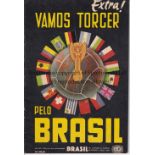 1962 FIFA WORLD CUP CHILE A 36-page tournament programme produced in Brazil by ''Vamos Torcher