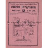 SPURS Programme Tottenham v Burnley 27/12/1938. Light horizontal fold. Team changes in pencil.