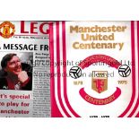 MANCHESTER UNITED A miscellany including a large book, A History From 1909. Magazines: The History