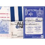 DUNFERMLINE ATHLETIC Nine programmes from the 1960s inc. 7 homes v. Ujpest and Vardar 61/2, Valencia