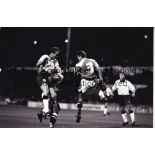 ENGLAND A collection of 2 England press photos with Jimmy Greaves scoring against Jugoslavia at