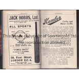 WISDEN Beautifully rebound without original covers John Wisden's Cricketers' Almanack 1921.