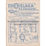 CHELSEA Home programme v Manchester City 3/4/1920. Ex Bound Volume. Generally good