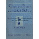 TOTTENHAM HOTSPUR Handbook 1948/9. Generally good