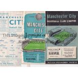 MAN CITY A collection of 17 Manchester City programmes. 16 homes to include v Blackpool (FAC) 1955/