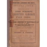 CRICKET WISDEN Original paper back brown coloured soft back John Wisden Cricketers' Almanack for