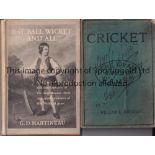 SIGNED CRICKET BOOKS Two books signed by the author, Bat Ball Wicket and All issued in 1950 signed