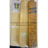 SIGNED CRICKET BATS Three signed full size cricket bats. Lancashire Late 1960's / early 1970's to