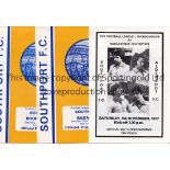 SOUTHPORT 1977/8 Complete set of 27 home programmes for their last season in the League, 23