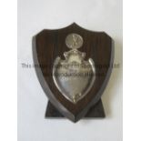 BELGIUM ARMY V CZECHOSLOVAKIAN ARMY 1941 Small wooden shield with metal plaque with the match