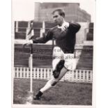 MANCHESTER UNITED / BUSBY BABES Two original B/W Press photos: 8.5" X 6.5" of the team lining up