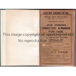 CRICKET WISDEN Green rebind of original softback John Wisden Cricketers' Almanack for 1905. 42nd