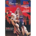 AMERICAN FOOTBALL Six American Football programmes all played at Wembley. Minnesota Vikings v St