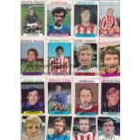 AUTOGRAPHED A & BC TRADE CARDS Twenty cards from the1971/72 set including Gordon Banks, Hugh Curran,