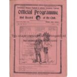 TOTTENHAM HOTSPUR V ARSENAL 1928 Programme for the South Eastern League match at Tottenham 7/4/1928,