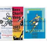 BASS CHARITY VASE TOURNAMENTS Programme for the Midland League clubs competition 1979, 1987, 1989,