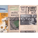 FOOTBALL PROGRAMMES 1959/60 & 1960/1 Fifty different League and Cup programmes with home clubs