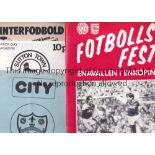 ARSENAL Four away programmes, 3 Friendlies v. Cambridge City horizontal crease, Sutton Town 80/1 and