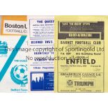 NON-LEAGUE IN THE FA CUP Seventy five programmes from 1960's and 1970's. 21 X Qualifying Rounds