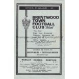 TOTTENHAM HOTSPUR Programme for the away Met. Lge. match v. Brentwood Town 28/8/1965. Generally