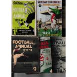 FOOTBALL ANNUALS Six Football Annuals. Daily News Football Annual 1928 (tears on cover), News