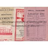 1940'S PROGRAMMES Ten programmes Leicester C v Barnsley 48-49, Southampton v Spurs 48-49, Notts F