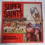 1976 FA CUP FINAL / SOUTHAMPTON V MANCHESTER UNITED Vinyl LP, Super Saints with a recording from BBC