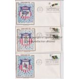 1972 OLYMPIC GAMES Three First Day Covers issued by the USA in August 1972, two commemorate the