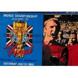 1966 WORLD CUP FINAL / GEOFF HURST AUTOGRAPH An original Final programme, England v West Germany