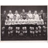 CARDIFF CITY An original B/W 10" X 8" team group from February 1952 at Coventry with A. Wilkes &