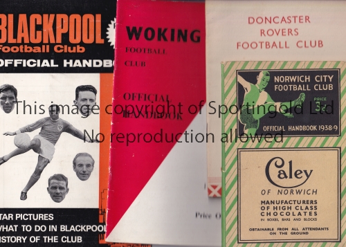 HANDBOOKS A collection of 20 Official Handbooks to include Norwich City 1938/39, Doncaster Rovers