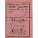 TOTTENHAM HOTSPUR V BURNLEY 1935 Programme for the League match at Tottenham 12/10/1935, slightly