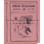 SPURS Five Tottenham home programmes from the 1938/39 season v Coventry City , Norwich City ,