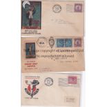 1932 OLYMPIC GAMES-USA Five postal covers issued by the USA Post Office for the 1932 Olympic