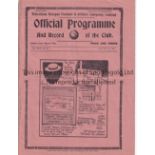 SPURS Programme Tottenham v Luton Town 29/1/1938. Horizontal fold. Slightly worn at spine. No