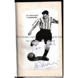 LEN SHACKLETON AUTOGRAPH Hardback book with dust jacket Soccer The World Game with a signed