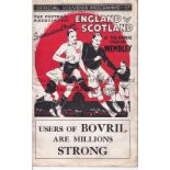 ENGLAND V SCOTLAND 1934 Programme for the International at Wembley 14/4/1934, very slightly creased.