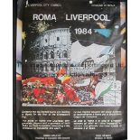 1984 EUROPEAN CUP FINAL Roma v Liverpool played 30 May 1984 at the Stadio Olimpico, Rome. Rare