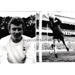 TOTTENHAM HOTSPUR Sixteen B/W 8" X 6" Press photos with stamps or paper notations on the reverse