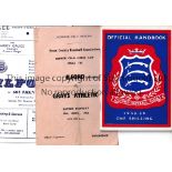 ILFORD FC Thirty six home programmes from 1950's - 1970's plus Handbook 58/9 and 75th Anniversary