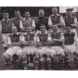 CARDIFF CITY V CARDIFF CORINTHIANS 1949 Two Western Mail B/W original press team group photos for