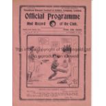 TOTTENHAM HOTSPUR V SHEFFIELD UNITED 1924 Programme for the League match at Tottenham 29/11/1924.