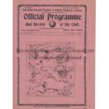 SPURS Programme Tottenham v West Ham United FA Cup 4th Round Replay 30/1/1939. Light horizontal