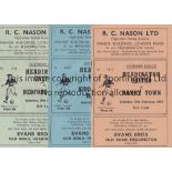 HEADINGTON Three home programmes from the 1953/54 season v Barry Town City (staple rust),