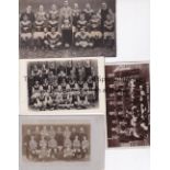 POSTCARDS Four postcards of team groups. London Caledonians 1905/06 , Nottingham Forest 1908/09 ,