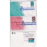 WINTER OLYMPIC GAMES Eight postal covers, 3 issued by the US Postal Service to commemorate the